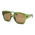 thumbnail image 2 of Womens Horn Rim Large Butterfly Plastic Fashion Sunglasses Green - Brown, 2 of 4