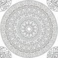 thumbnail image 2 of Daphne, Brissonnet 12x12 Gold Ornate Wood Framed with Double Matting Museum Art Print Titled - Color My World Mandala Square, 2 of 4