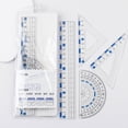 thumbnail image 4 of Mathematics Drawing Ruler Straight Ruler Set Square Protractor Geometry Tool, 4 of 12