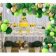 thumbnail image 5 of 139 piezas Jungle Party Globos Garland Arch Kit, Globos dorados verde lima con hojas de palmeras tropicales artificiales para decoraciones de fiesta de safari de dinosaurios Wild One Birthday Party Su JFHHH pequeña, 5 of 5