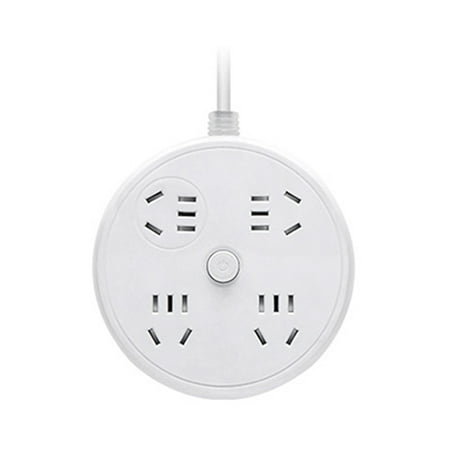 

Power Strip Surge Protector with Retractable Cord Smart USB Port Extension Cord for Travel Home Office