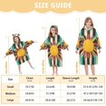 thumbnail image 4 of FORMRS Wearable Blanket Hoodie with Sleeves for Kids Cozy Flannel Sweatshirt, Geometric Sun, 4 of 7