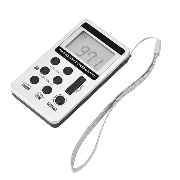 Digital Display Radios, ABS Shell Mini Radio High Sensitivity Large Memory Capacity Low Consumption for Broadcasting Station for Home
