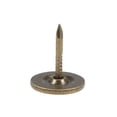 thumbnail image 4 of Uxcell 0.43' x 0.51' Clavos de Madera de Cabeza Plana de Tonalidad Bronce para Muebles, Clavos de Tapicería, Paquete de 100, 4 of 5