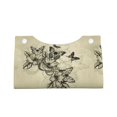 thumbnail image 4 of Kdxio Vintage Floral Print Tissue Box Cover,Modern PU Leather Rectangular Tissue Box Holder for Bathroom Living Room Bedroom Office Desk Car Home, 4 of 9