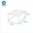 thumbnail image 5 of iDesignc Basic Stackable Bathroom Shelf Riser, Recycled Plastic, Clear, 5 of 6