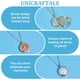 thumbnail image 5 of 2 juegos de 2 colores de acero inoxidable con forma de medallón flotante con memoria viviente, collar con marco de fotos de cristal, colgante para hacer joyas y collares., 5 of 9