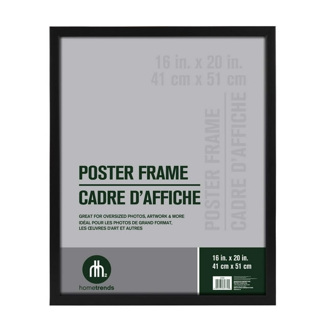Cadre pour affiche Gallery noir de DesignOvation 40,64 cm x 50,8 cm