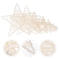 thumbnail image 2 of GOOHOCHY 8 piezas de decoración navideña para bodas y fiestas con estrellas de cinco puntas tejidas a mano en ratán, 2 of 7