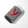 thumbnail image 3 of Letter Y Initial Monogram - Houndstooth Black Can or Bottle Hugger, 3 of 5