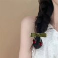 thumbnail image 2 of Gieenan Fashionable Cherry Elastic Hair Bands and Hair Clip Set For Baby Girls And Women Stylish And Comfortable Hair Accesories, 2 of 10