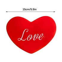 AZXY Valentine Pillows On Clearance,Heart Pillow for Bed Couch,Red Plush Decorative Pillow Decor,Valentine Throw Pillows,Valentines Day Gifts for Him Her
