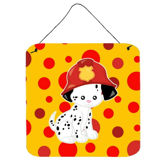 Fireman Dalmatian Puppy Wall or Door Hanging Prints