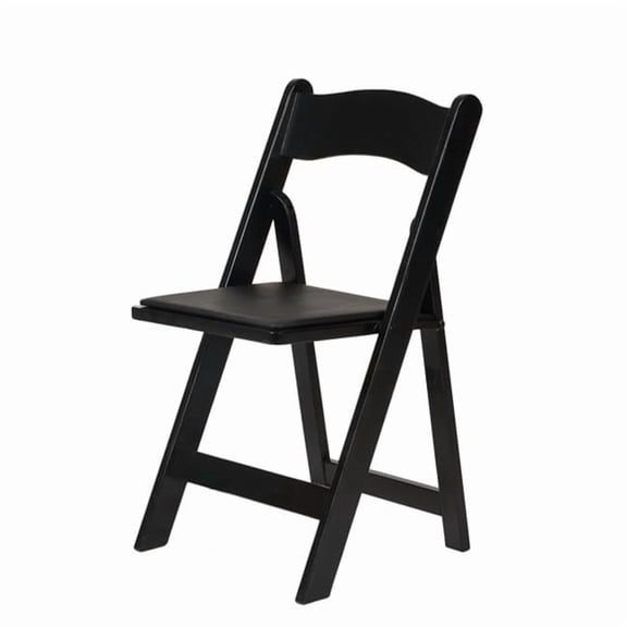 A-101-BK Wood Folding Chair Black