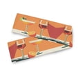 thumbnail image 7 of Yayeee Table Runner 90 inches Long Home Kitchen Dinning Party Decoration, Orange Glasses, 7 of 7
