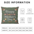thumbnail image 6 of Nawypu Decorative Mothers Day Pillow Cover 2pcs Indoor Throw Pillow Covers Happy Mother's Day Cushion Case for Living Room Couch Sofa Patio Home Decor White, 6 of 6