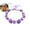 Purple, variant on Artificial Rose Flower Headband – Floral Hair Accessory with Green Leaves for Weddings, Festivals, Photoshoots & Parties