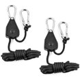thumbnail image 2 of A Pair of Adjustable LED Grow Light Hangers,1/8 Inch Heavy Duty Adjustable Grow Light Ratchet Rope Hangers (Grow Light Hangers), 2 of 6