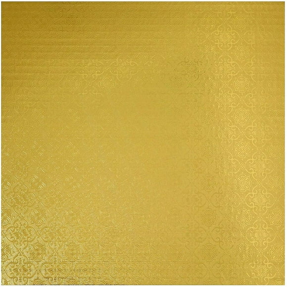 O'Creme Planche à Tambour Carrée pour Gâteau 1/4 Pouce d'Épaisseur, 14 Pouces x 14 Pouces - Lot de 10