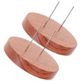 thumbnail image 3 of 2pcs Doll Display Stands with Wooden Base for Store Exhibitions Black, 3 of 9