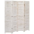 thumbnail image 5 of vidaXL 3/4/5/6-Panel Solid Paulownia Wood Room Divider Screen Multi Colors, 5 of 48