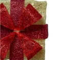thumbnail image 3 of Northlight Ensemble de 3 Boîtes Cadeaux Lumineuses Dorées avec Nœuds Rouges Décorations de Noël Extérieures 18 Pouces, 3 of 4
