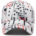 thumbnail image 3 of GHSDFBB Poker Game Playing Card Adjustable Cotton Baseball Hat Cap Visor Unisex Hip Hop Hat, 3 of 7