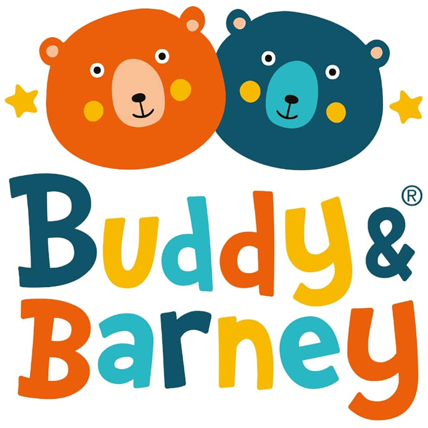 Buddy & Barney: Bath Time Stickers - Under the Sea - 18 Ocean Animal Character Foam Pieces, Suction Cup Mesh Storage Bag, Water & Tub Play Toy, Kid 3+