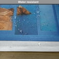 thumbnail image 6 of Ambesonne Blue White Place Mats Set of 4, Mountain Ocean Sea, Standard Size, White Blue, 6 of 6