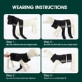 thumbnail image 7 of Kuoser Dog Anxiety Vest, Soft and Breathable Calming Shirt for Pet, Adjustable Dog Anxiety Relief Jacket for Thunderstorm, Fireworks, Travel, Separation, Black, XS, 7 of 7