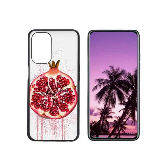 Compatible with OnePlus Nord N200 5G Phone Case, pomegranate-fruits-511 Case Silicone Protective for Teen Girl Boy Case for OnePlus Nord N200 5G