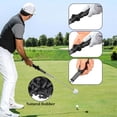 thumbnail image 5 of bathprove Golf Grip Swing Training Aid - Retractable Click Club Trainer Indoor Practice Warm Up Stick Flexible Telescopic Short Club Tempo Sound Release Trainer Devices, 5 of 6