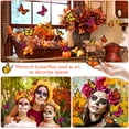 thumbnail image 4 of Ayieyill 40 Pcs Monarch Butterfly Cinco de Mayo Decorations Orange Butterflies for Crafts Premium Fake Butterflies Dia De Los Muertos Decor Wall Decor for Room, Wedding, Party  (4.72''L x 3.1'' H), 4 of 9