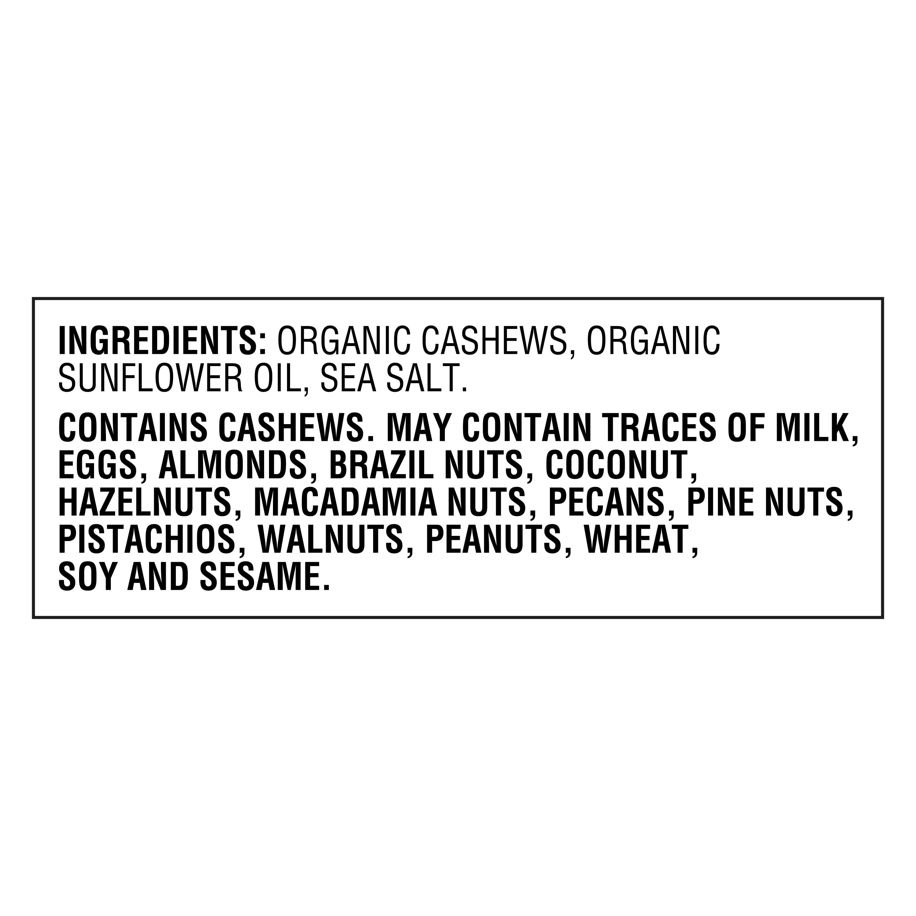 (3 pack) Great Value Organic Roasted & Salted Whole Cashews, 14 oz
