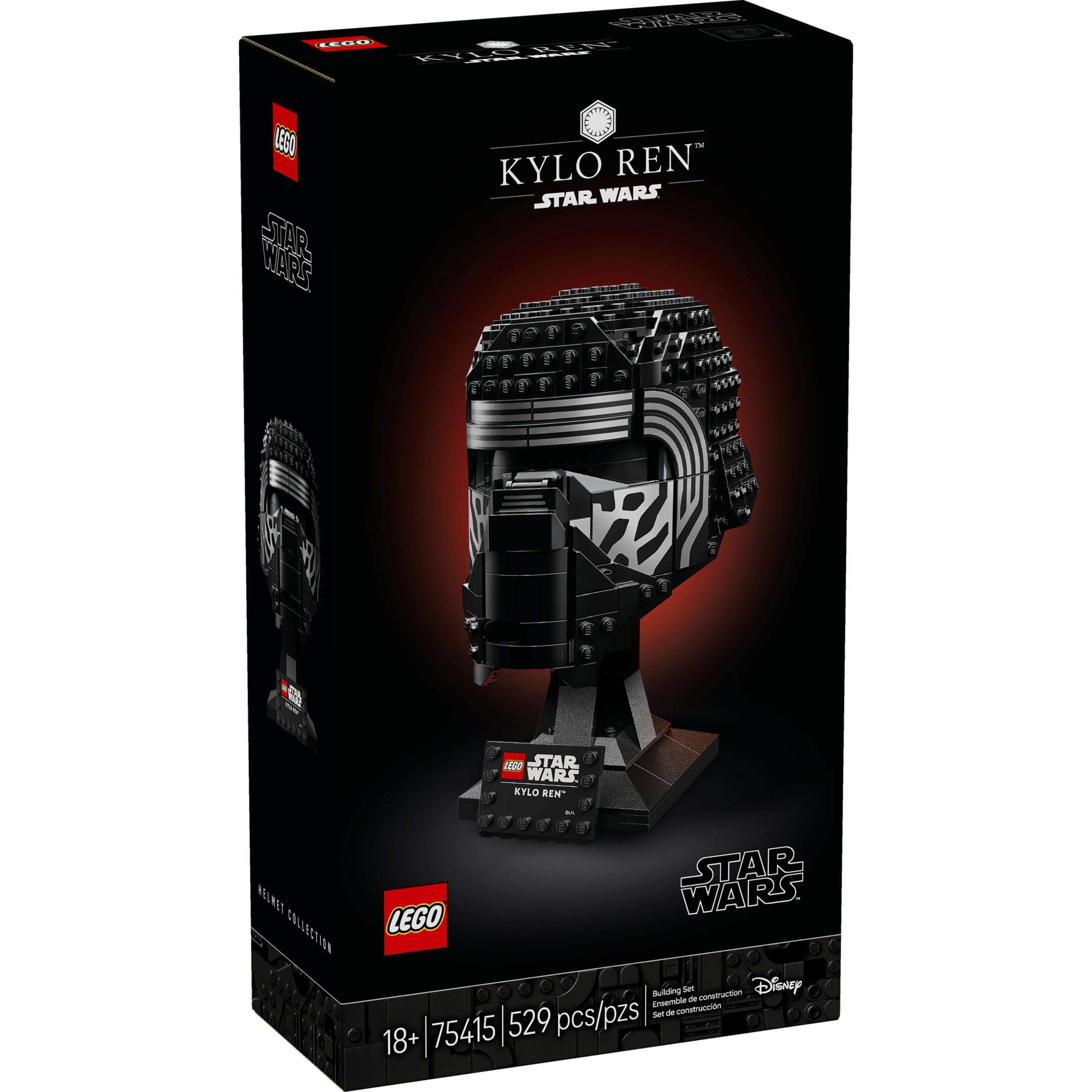 LEGO Star Wars Kylo Ren Helmet - DIY Model Kit For Adults 18+ - Collectible Building Kit - Room Decor Idea for The Force Awakens Fans - Gift for Birthdays - 75415