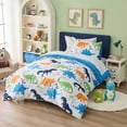 thumbnail image 2 of Regency Heights Dinosaur Comforter Set, Soft Microfiber Dino Bedding Set, 7 Pieces with Comforter, Sheets and Pillowcases, Full, 2 of 6