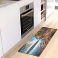 thumbnail image 5 of Bath Mat Soft Plush Non-Slip Absorbent Bathroom Rugs 39"x20" Autumn Forest Lake Shore, 5 of 8