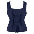 thumbnail image 3 of FEIFLY Women Vest Bodice Tanks Court Tops Solid Color Festival Clothing, 3 of 5