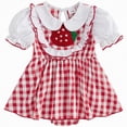 thumbnail image 1 of NIEWTR Robe à Volants Unie pour Tout-Petite Fille, Dos Nu, Sans Manches, Fluide, Robe d'Été Décontractée (Rouge, 0-3 Mois), 1 of 8