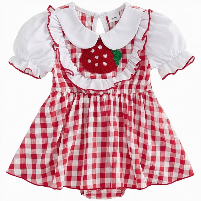 NIEWTR Robe à Volants Unie pour Tout-Petite Fille, Dos Nu, Sans Manches, Fluide, Robe d'Été Décontractée (Rouge, 0-3 Mois)
