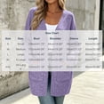 thumbnail image 4 of Vivianyo HD Women's Solid Long Sleeve Open Front Cardigan with Pockets, Fall Loose Mid Length Sweater Coat for Women, Womens Outerwear for Daily Errands and Casual Meetups, Size S-2XL, 4 of 8