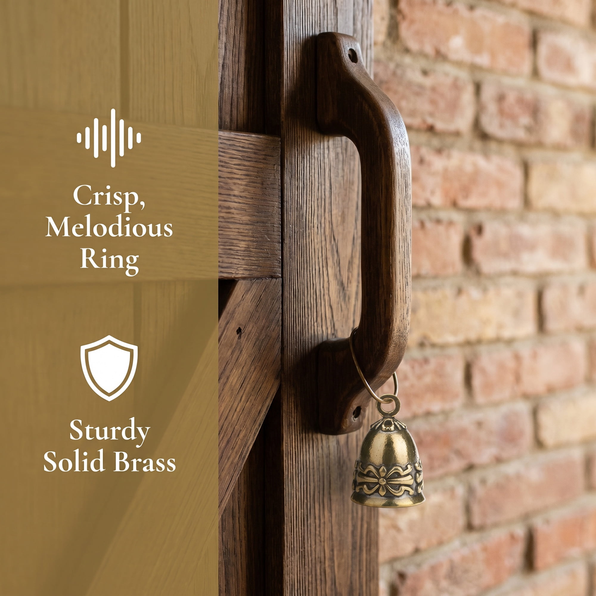 Unique Bargains 2Pcs Hanging Brass Craft Bells Bronze Butterfly Decor 3.1" x 3.1" x 5.1"