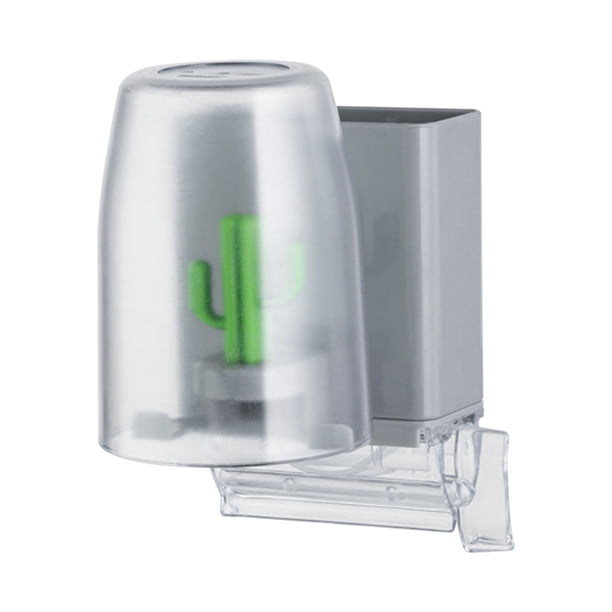 Xihbxyly Estante para Cepillos de Dientes Cactus, Multifunción de Pared, con Diseño de Deshidratación Invertido, Portavasos para Enjuague Bucal, Moderno y Duradero, Organizador de Baño, 12,8 X 11,1 X