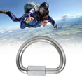 thumbnail image 1 of Mosquetones De Escalada En Forma De D, Medio Círculo, Mosquetones De Seguridad Resistentes, Clips Para Acampar, Senderismo, Gimnasio Al Aire, 1 of 7
