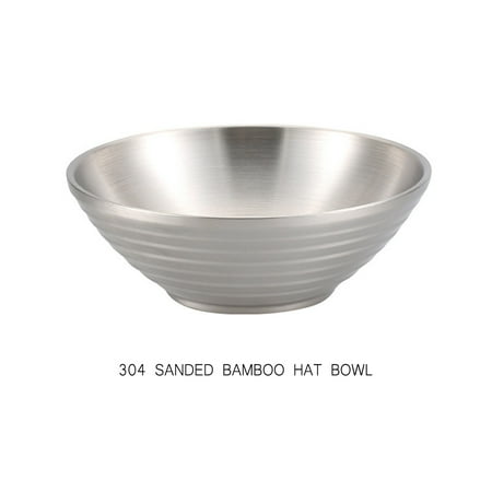 

HMPEAIIY Ramen Bowls Stainless Steel Serving Bowls Insulated Bowls For Ramen Metal Bowls Double Walled Soup Bowl Small Dining Table round Set Doilies for End Tables