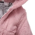 thumbnail image 6 of BULLPIANO Toddler Girls Winter Fleece Coats Jacket Kids Thicken Hooded Faux Jacket Baby Warm Outwear, 6 of 8