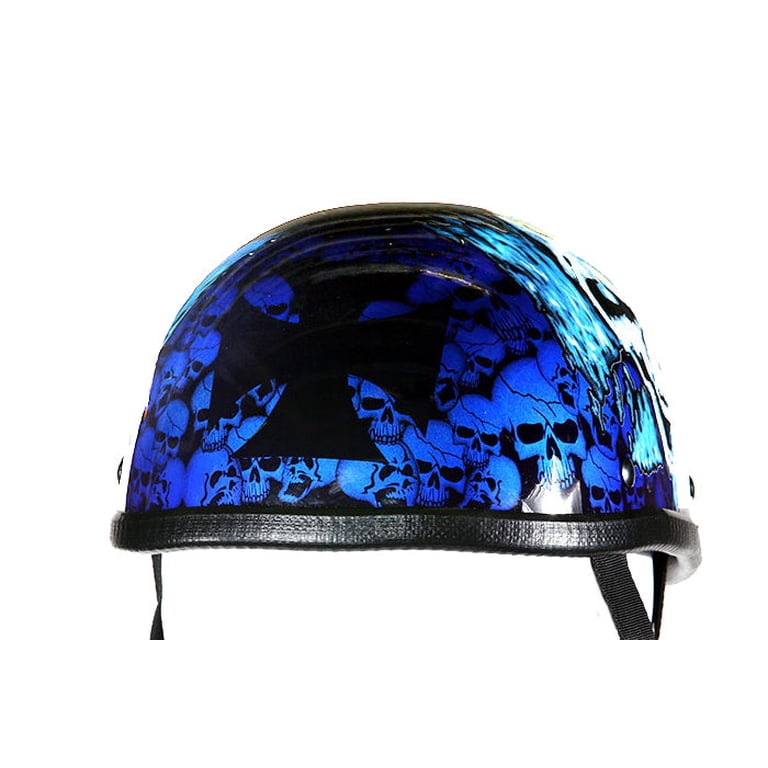 Dealer Leather H7401-BLUE-S Blue Eagle Novelty Boneyard Motorcycle