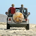 thumbnail image 6 of Spare Tire Cover Watercolor Flowers Waterproof Sun Protection Country Spring Flowers Tire Cover for Camper Truck Travel Trailer 12inch Fit for Jeep Trailer RV SUV Camper Vehicle, 6 of 8