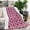 Pink Pug Puppies, variant on Pink French Bulldog Love Heart Blanket,Comfortable Soft Flannel Throw Blanket,All Season,Warm Lightweight Blankets for Sofa Bed Couch Living Room Chair,30"x40"(80x100cm)