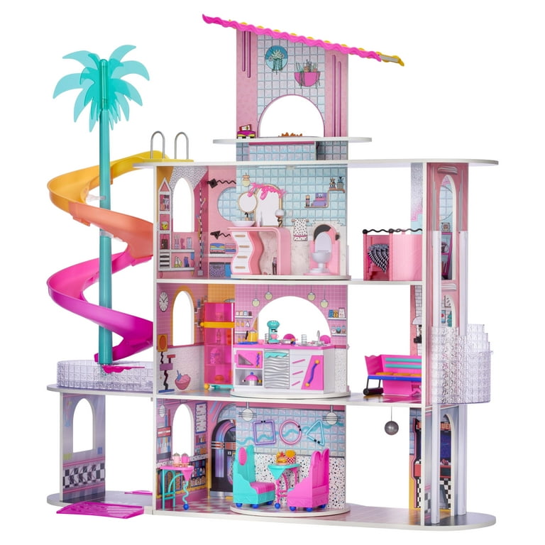 L.O.L. Surprise! 423676C3 OMG House New Real Wood Doll House Multicolor